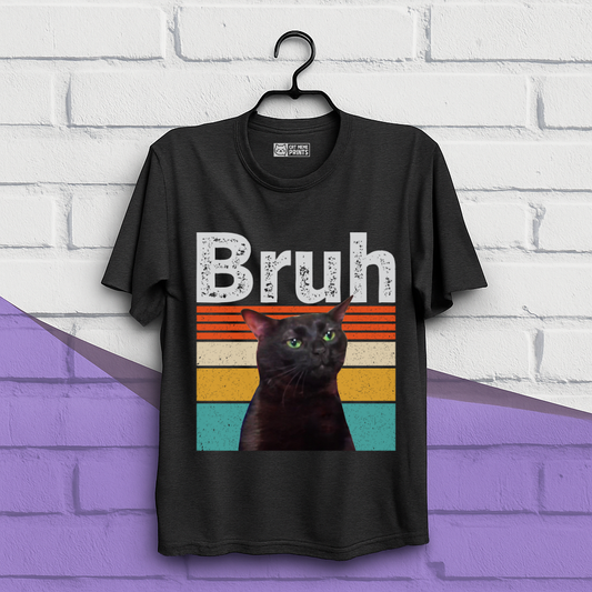 Bruh Cat Meme Vintage T-Shirt