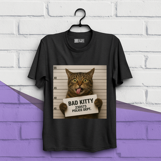 Bad Kitty Prisoned Meme T-Shirt