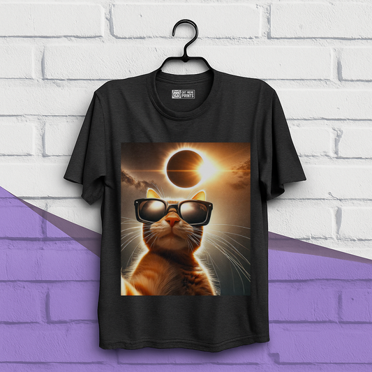 Cat Taking a Selfie with Solar T-Shirt