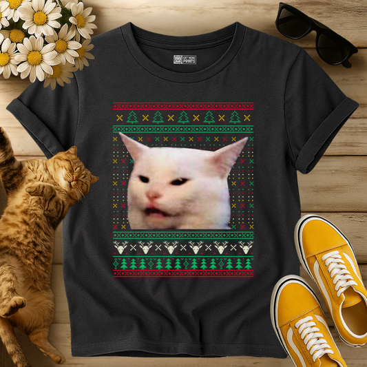 Cat Meme Christmas T-Shirt