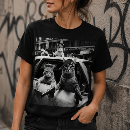 Gangster Cats Street T-Shirt