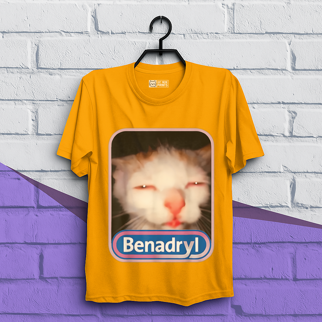 Benadryl Cat Meme T-Shirt