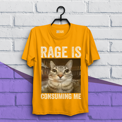 Rage is Consuming Me Cat Meme T-Shirt