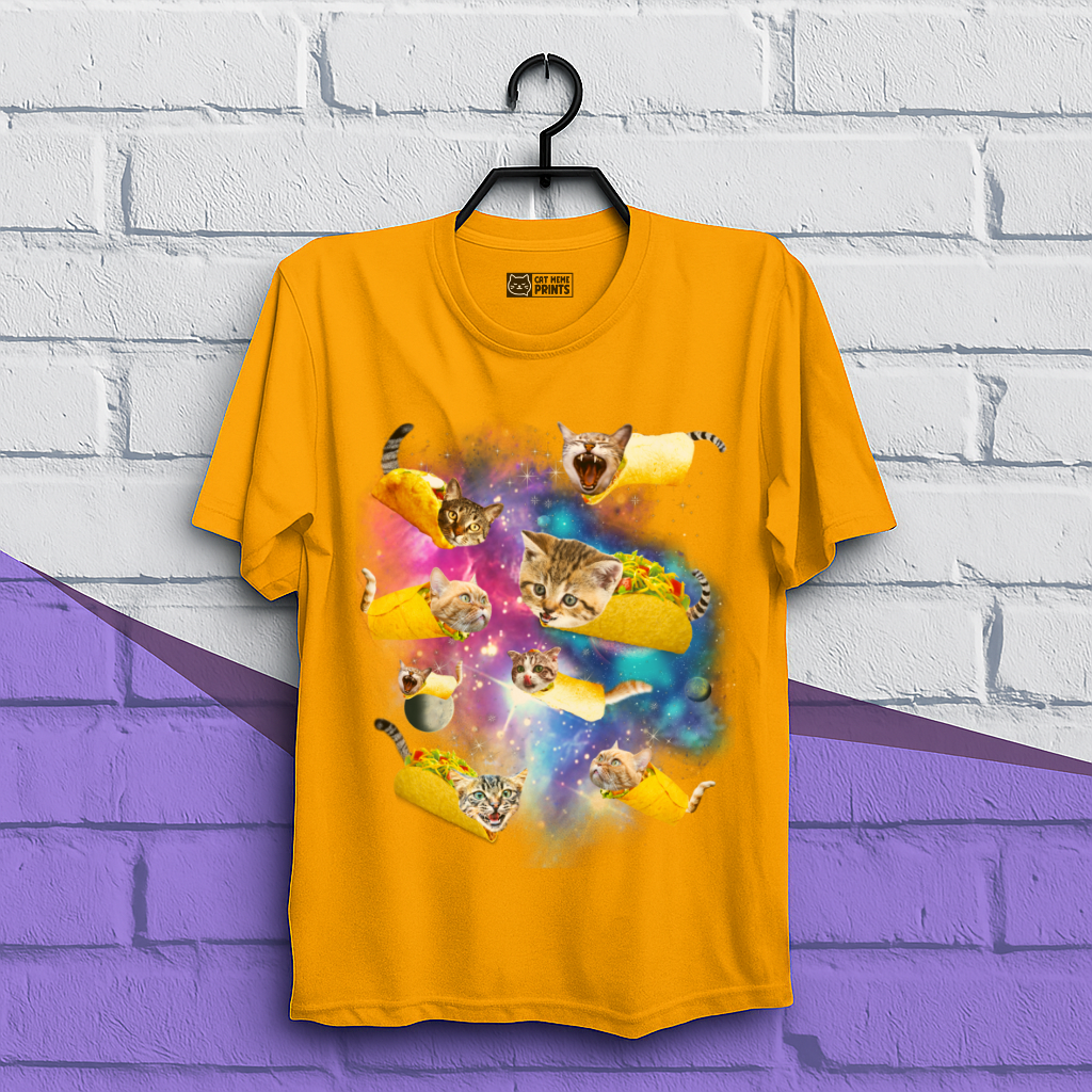 Taco Cat Space Galaxy T-Shirt