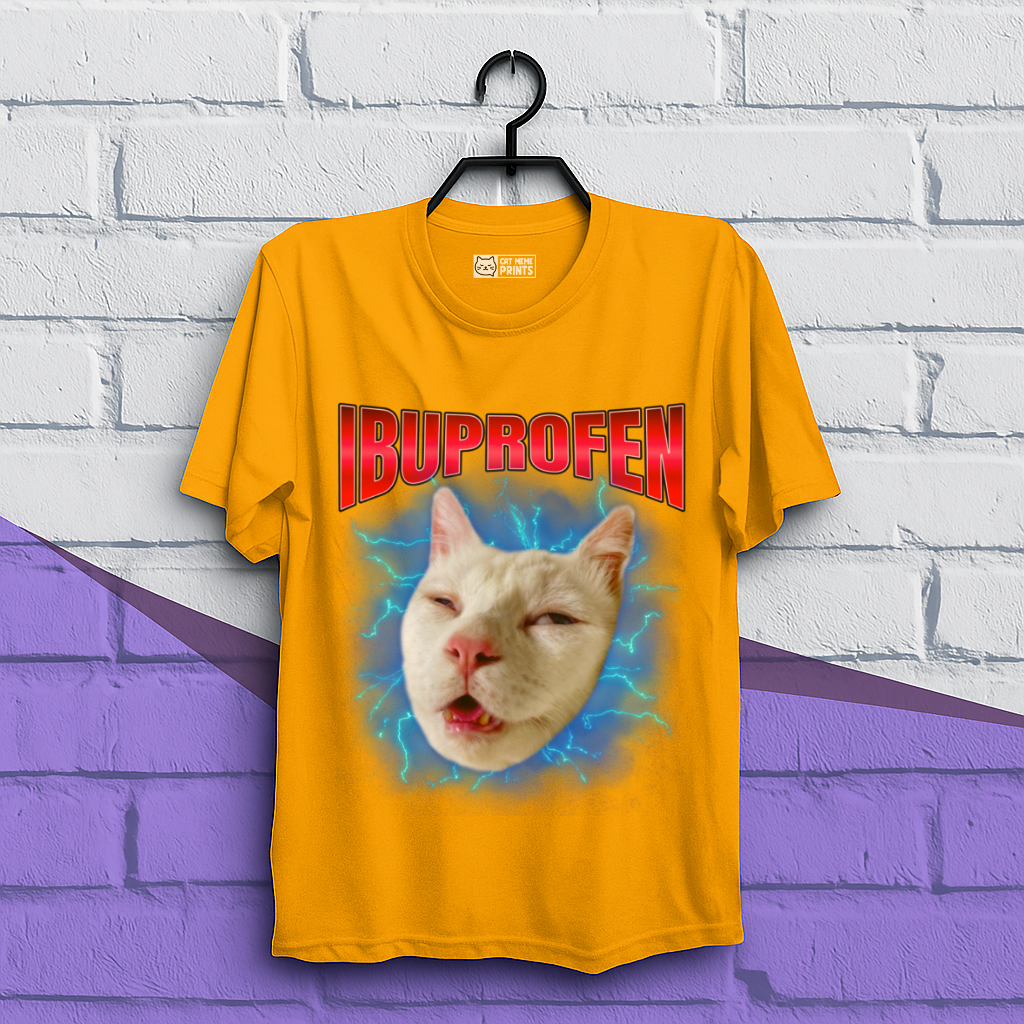 Ibuprofen Cat Meme T-Shirt