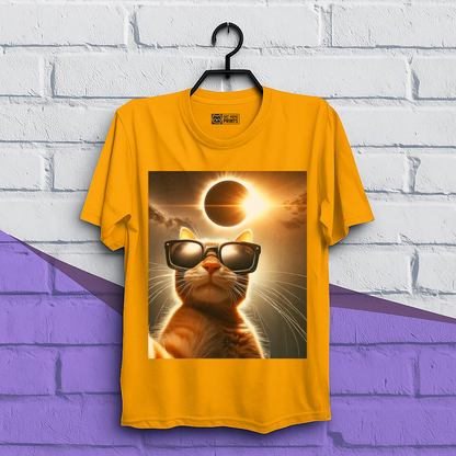 Cat Taking a Selfie with Solar T-Shirt