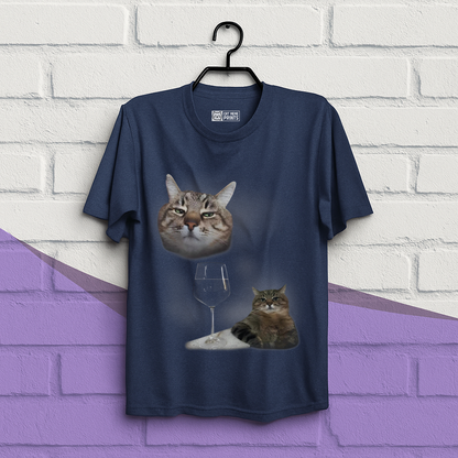 Cat Drinking Meme T-Shirt
