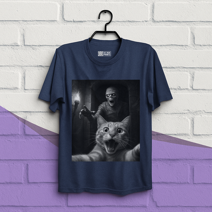 Cat Selfie with a Mummy T-Shirt