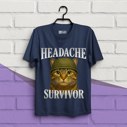Headache Survivor Cat T-Shirt