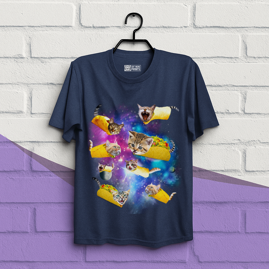 Taco Cat Space Galaxy T-Shirt
