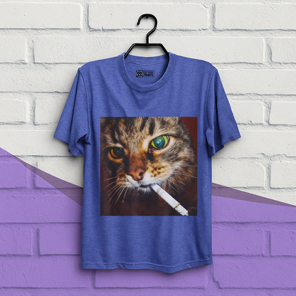 Funny Smoking Cat Meme T-Shirt