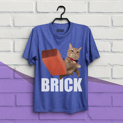 Cat Throwing Brick T-Shirt