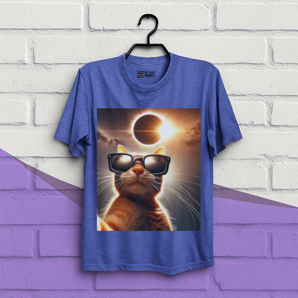 Cat Taking a Selfie with Solar T-Shirt