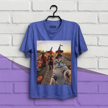 Cat Selfie with Scarecrow T-Shirt