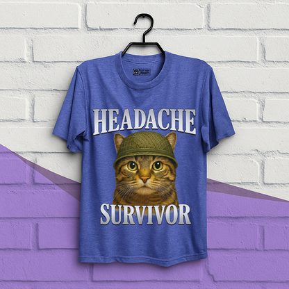 Headache Survivor Cat T-Shirt