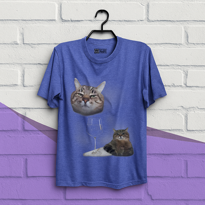 Cat Drinking Meme T-Shirt