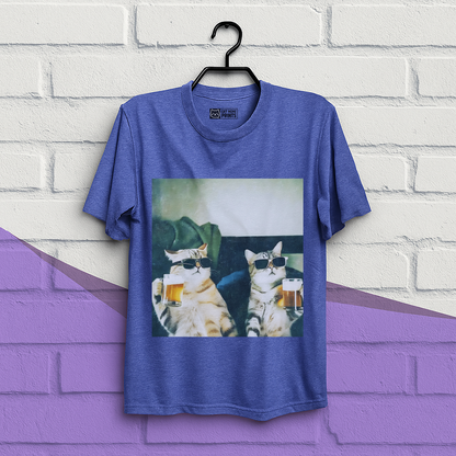 Chill And Cool Cats Drinking T-Shirt