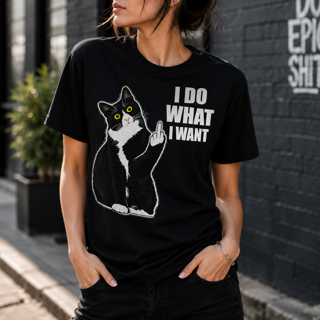 I Do What I Want Cat T-Shirt