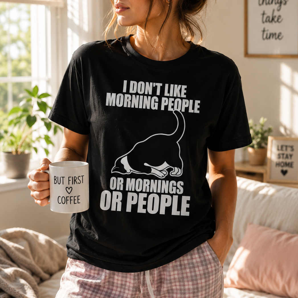 I Don't Like Morning People Or Mornings Or People T-Shirt