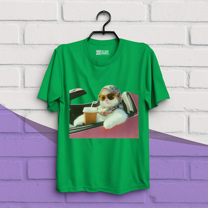 Cat Driving Meme T-Shirt