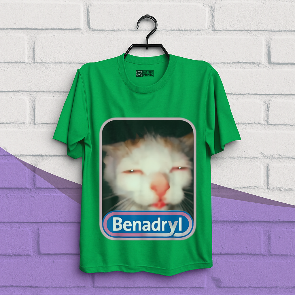 Benadryl Cat Meme T-Shirt