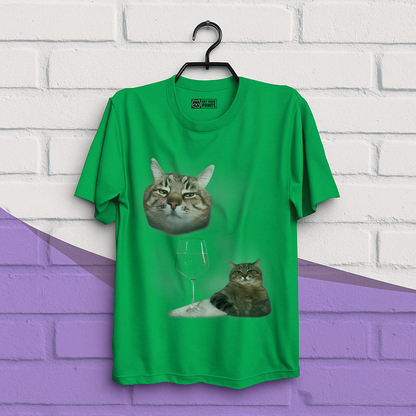 Cat Drinking Meme T-Shirt
