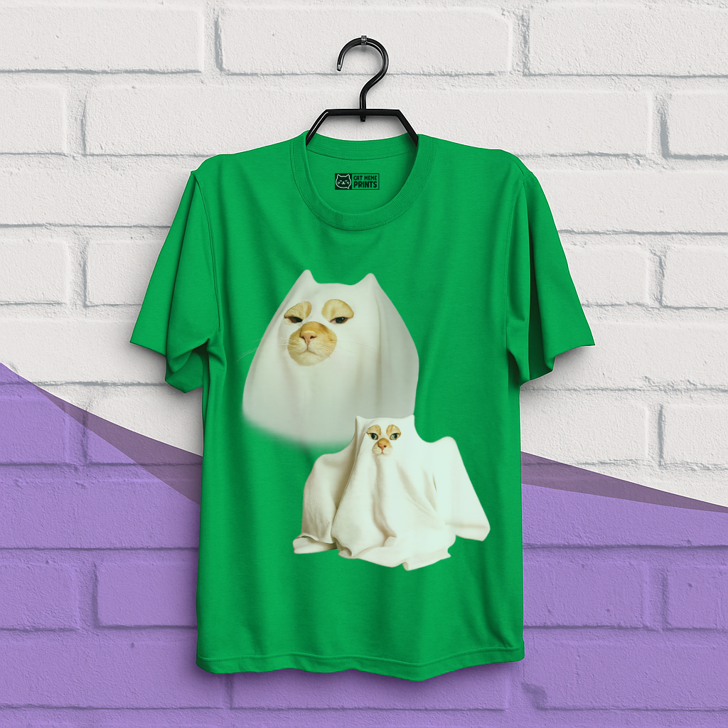 Ghost Cat Meme T-Shirt