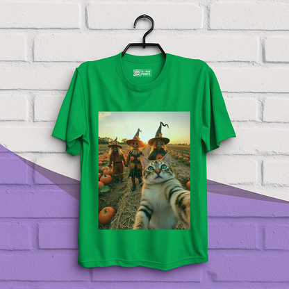 Cat Selfie with Scarecrow T-Shirt