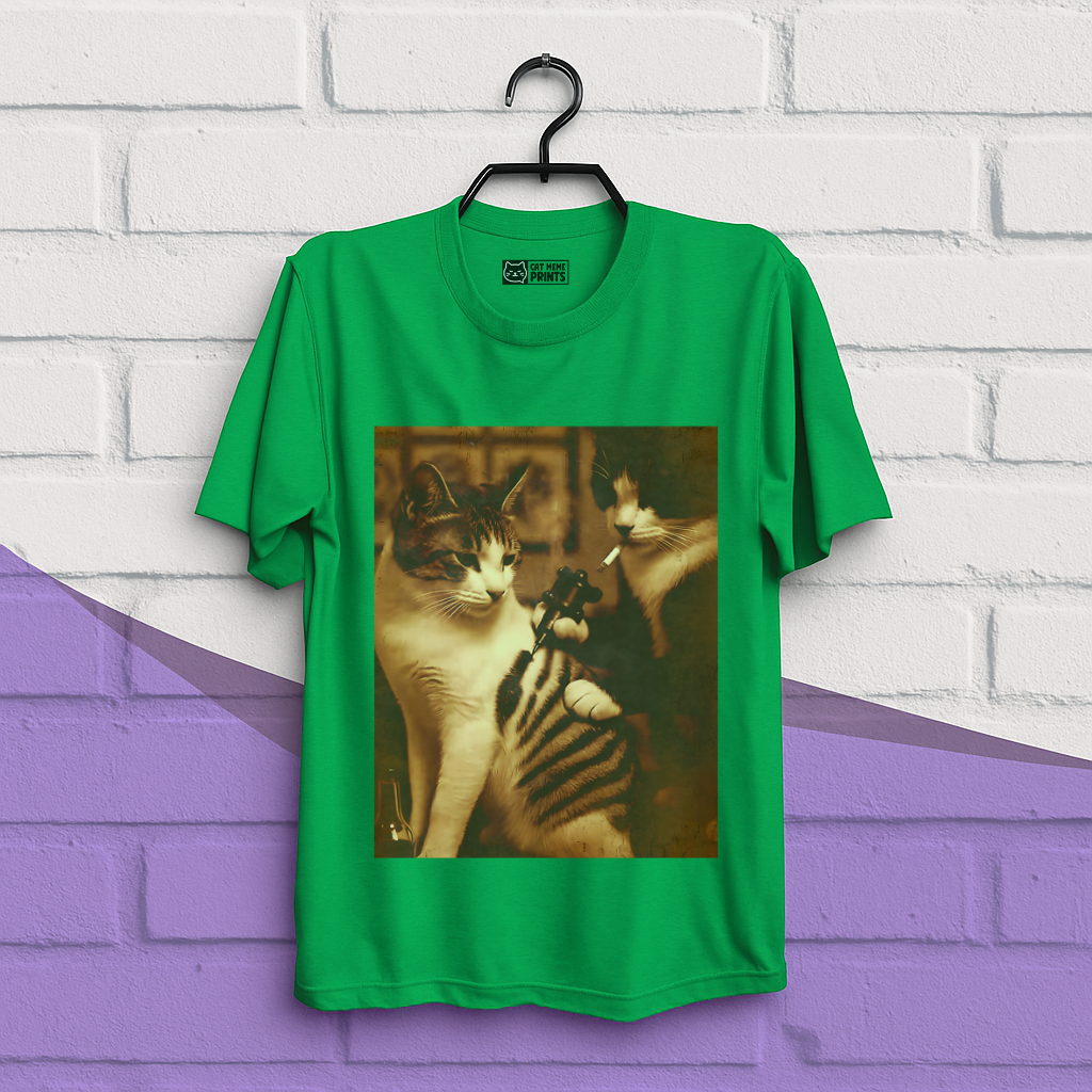 Tattoo Cat Meme T-Shirt