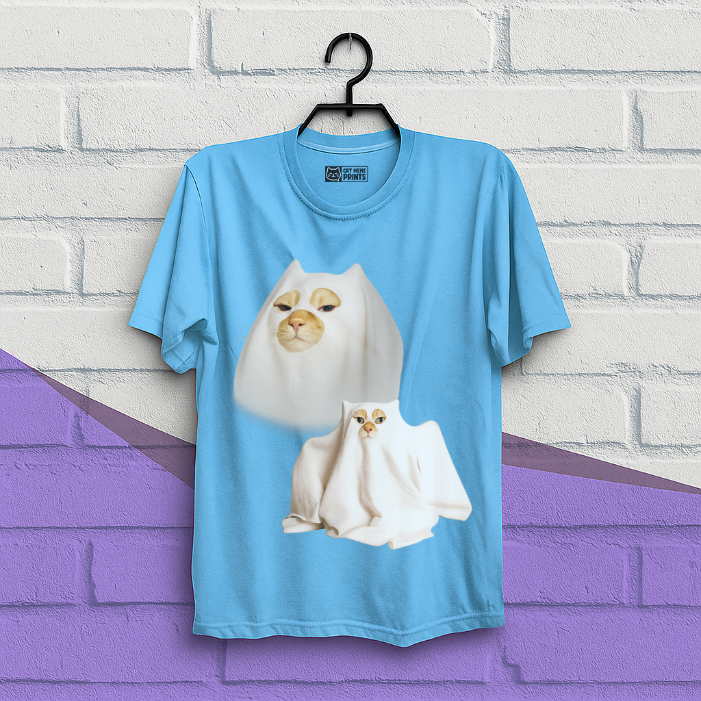 Ghost Cat Meme T-Shirt