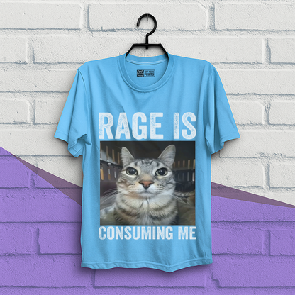 Rage is Consuming Me Cat Meme T-Shirt