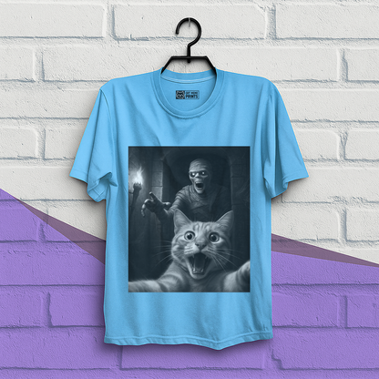 Cat Selfie with a Mummy T-Shirt