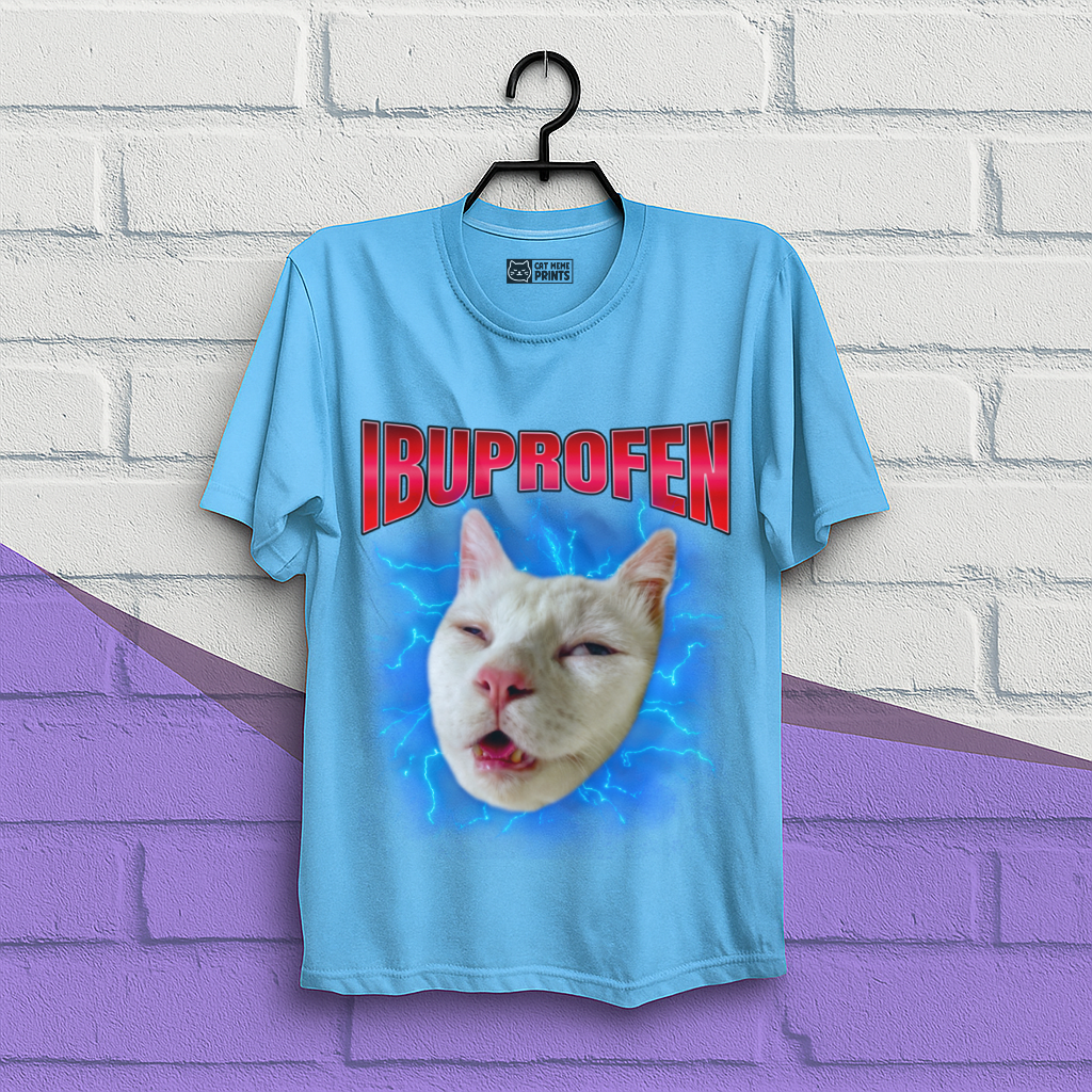 Ibuprofen Cat Meme T-Shirt