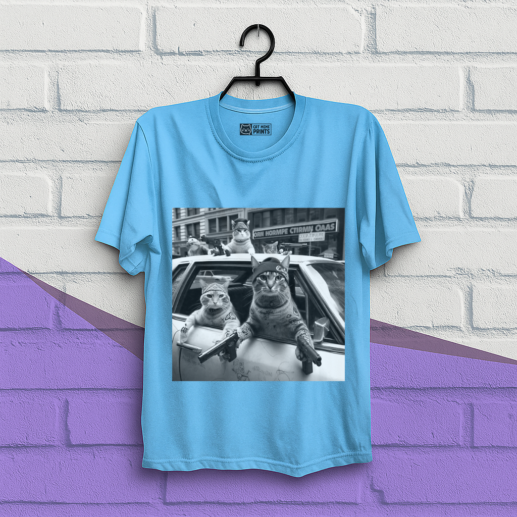Gangster Cats Street T-Shirt