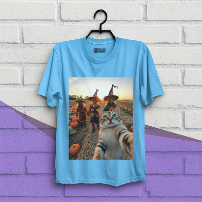 Cat Selfie with Scarecrow T-Shirt