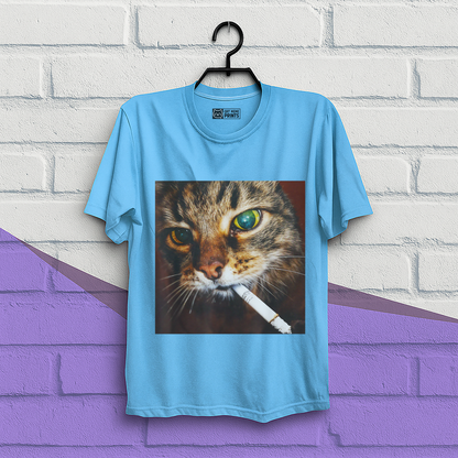 Funny Smoking Cat Meme T-Shirt