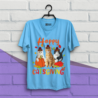 Happy Catsgiving fall Thanksgiving T-Shirt