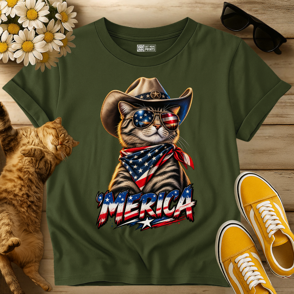 Merica Cat T-Shirt
