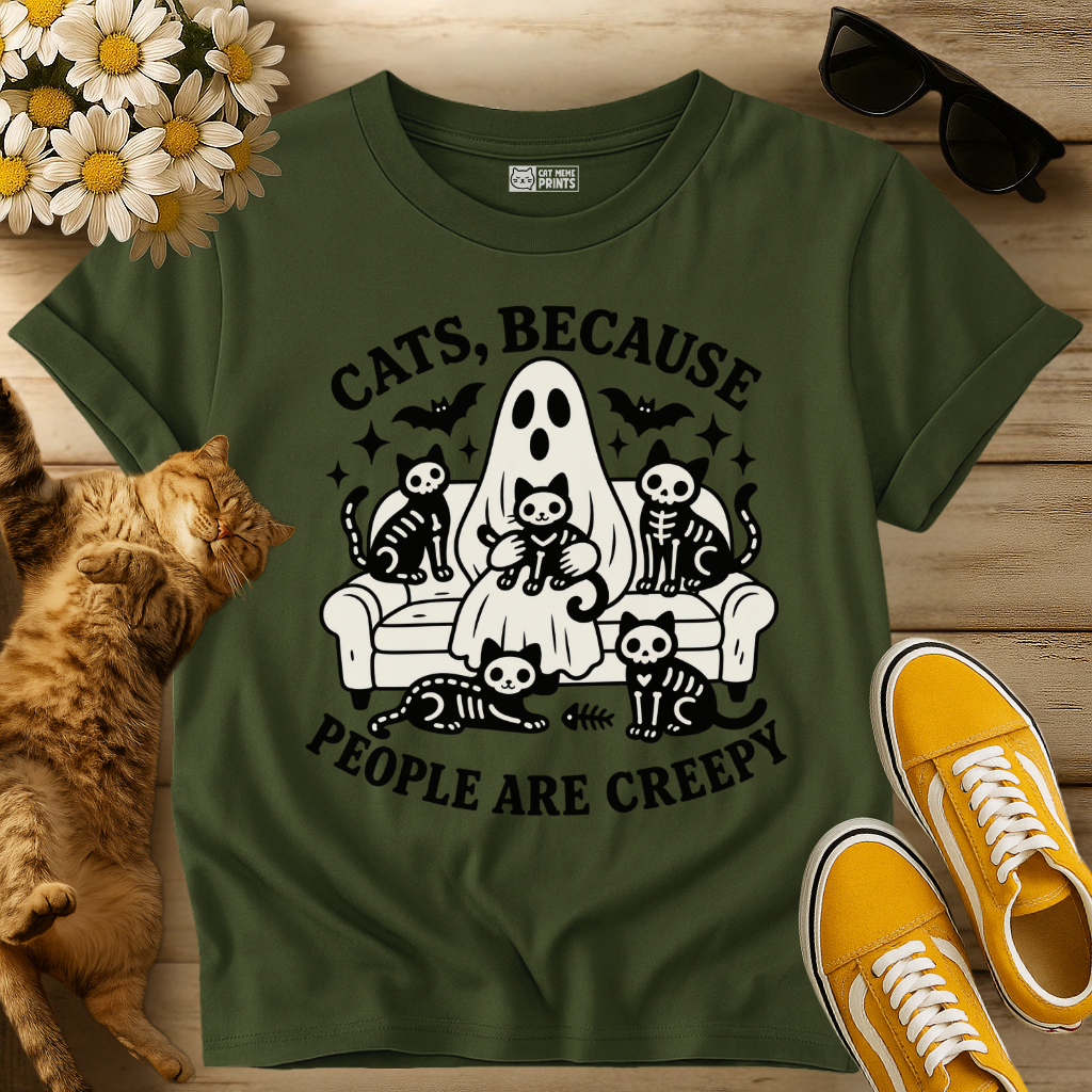 Cats Because People are Creepy T-Shirt