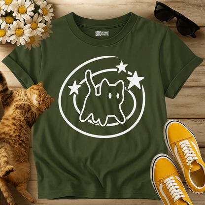 Y2K 90s Starry Cat T-Shirt