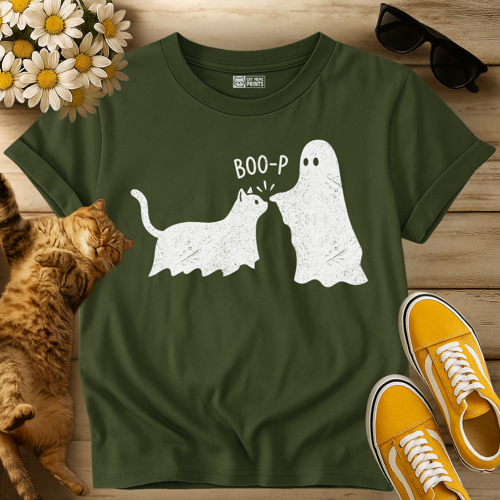 Boo-p Cat Ghost T-Shirt