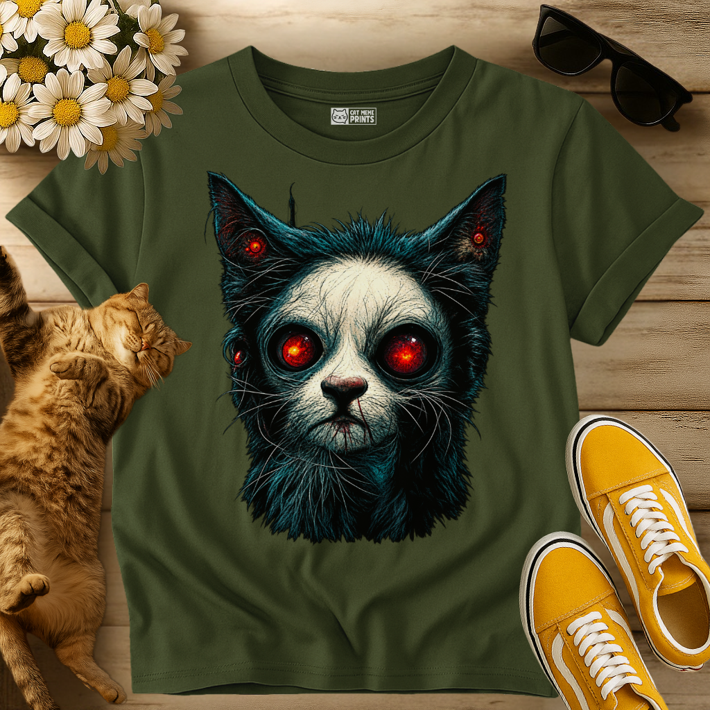 Zombie Cat Horror T-Shirt