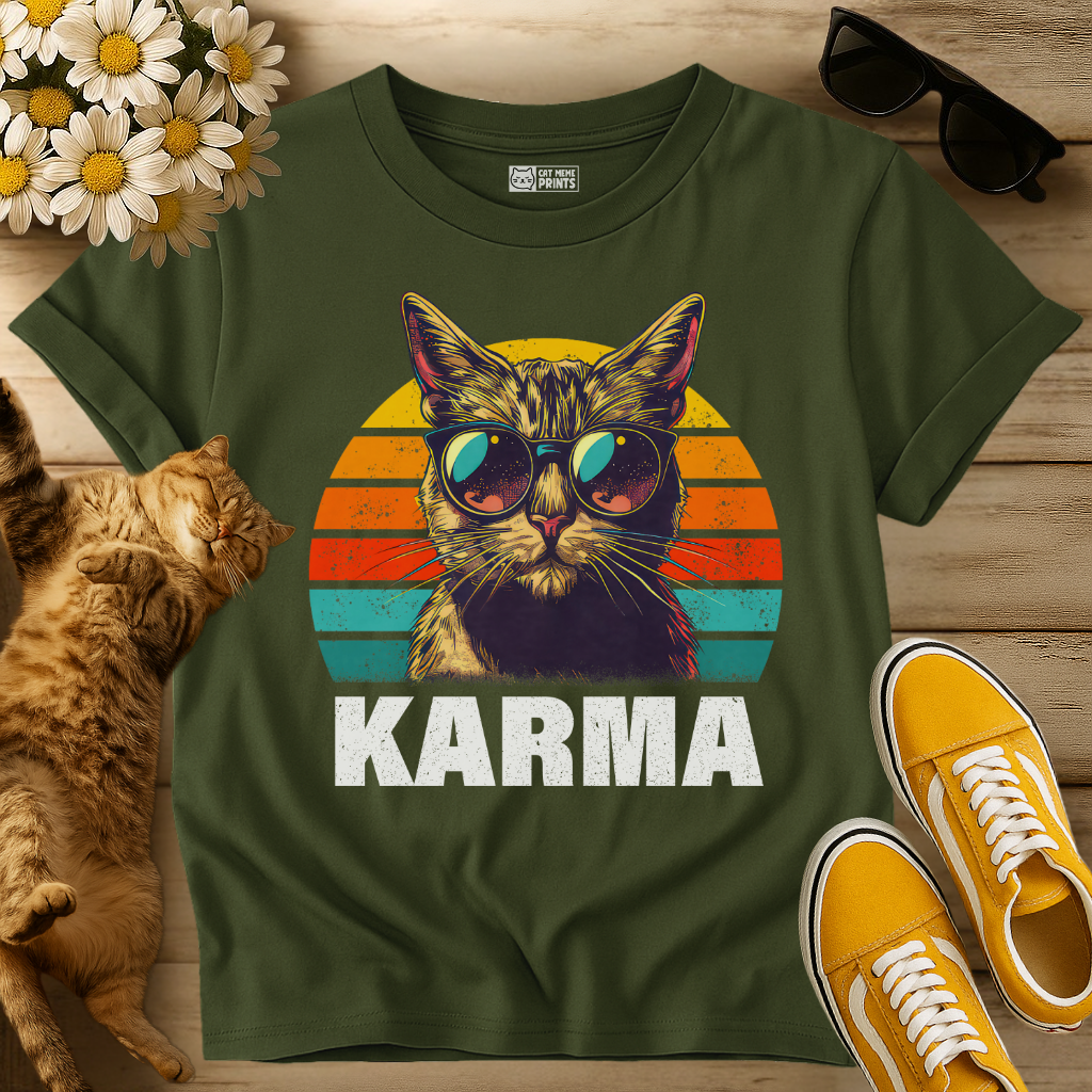 Cat Karma Vintage T-Shirt