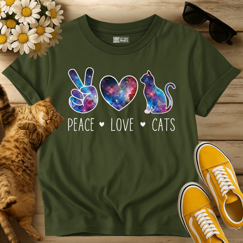 Peace Love Cats T-Shirt