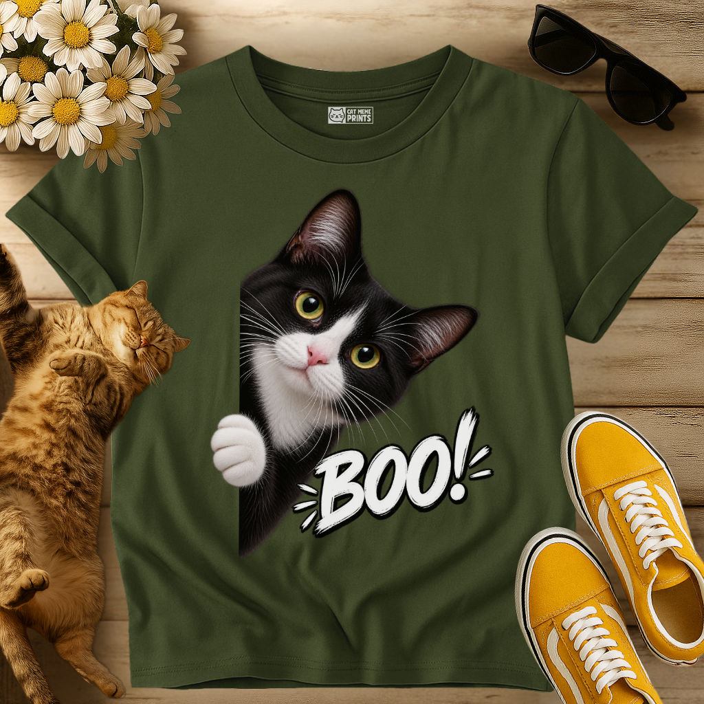 Tuxedo Cat Boo T-Shirt