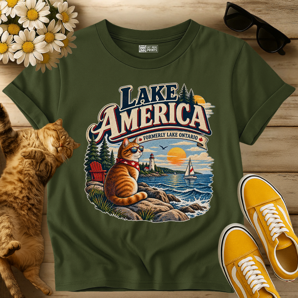 Lake America Cat T-Shirt