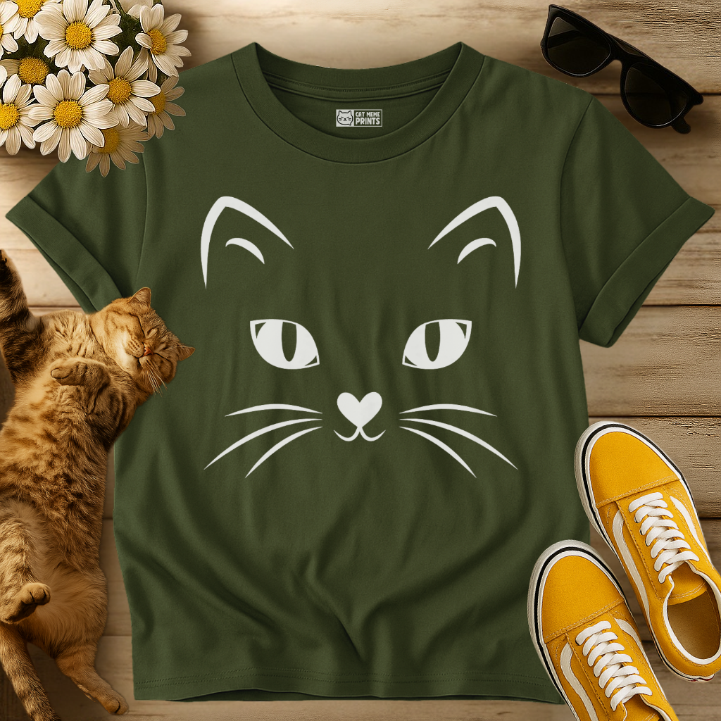 Cute Kitty Face T-Shirt