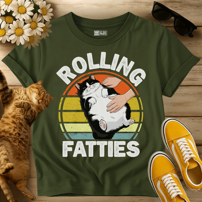 Cat Rolling Fatties T-Shirt
