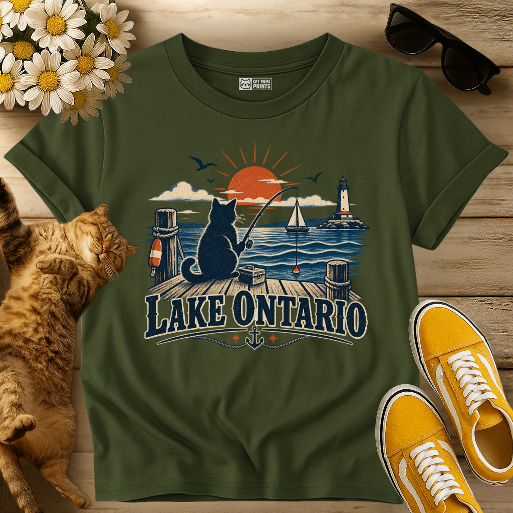 Lake Ontario Cat Fishing T-Shirt