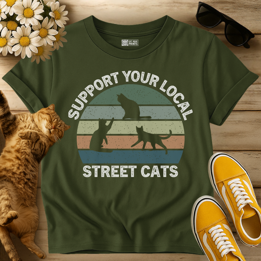 Support Your Local Street Cats T-Shirt